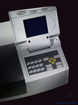 Espectroscopia molecular T80 do Uv-Vis dobro do feixe com o suporte e a referência da amostra de 8 posições